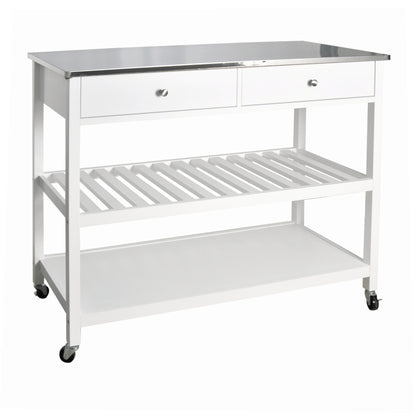 Large Mobile Kitchen Island By WC Redmond